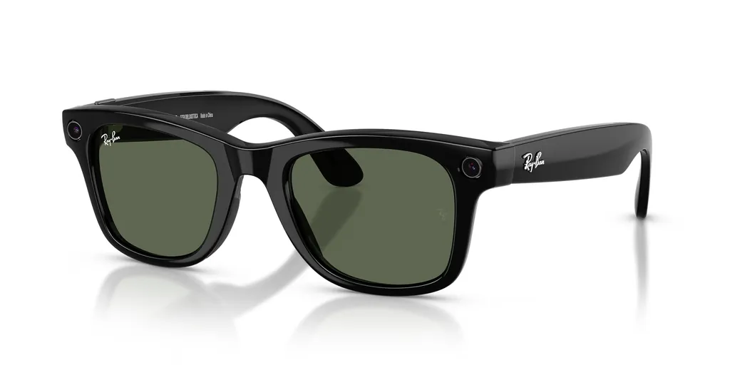 RAYBAN META WAYFARER GEN 2 AKILLI GÖZLÜK F SHİNY BLACK/L G15 GREEN RW4012 50MM 2