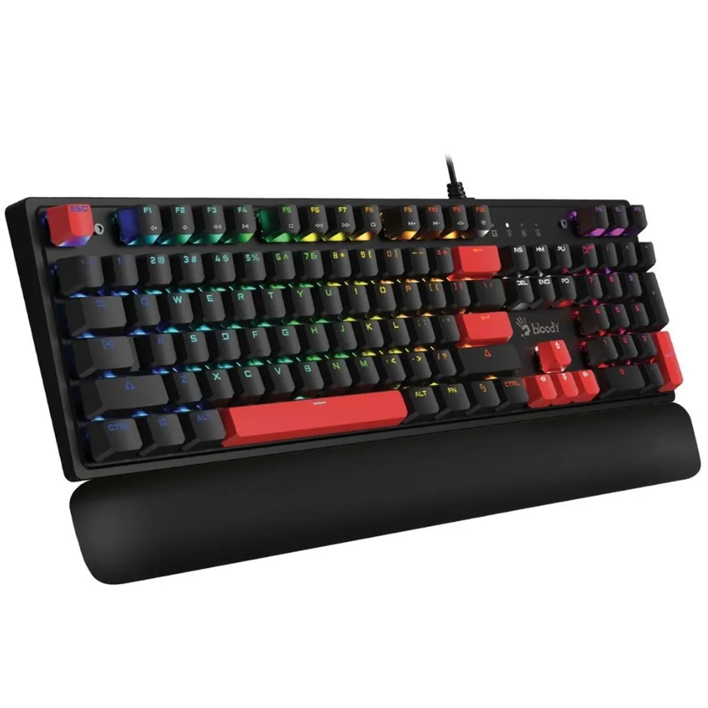BLOODY S515R BİLEK DESTEKLİ RGB Q OYUNCU KLAVYESİ 2