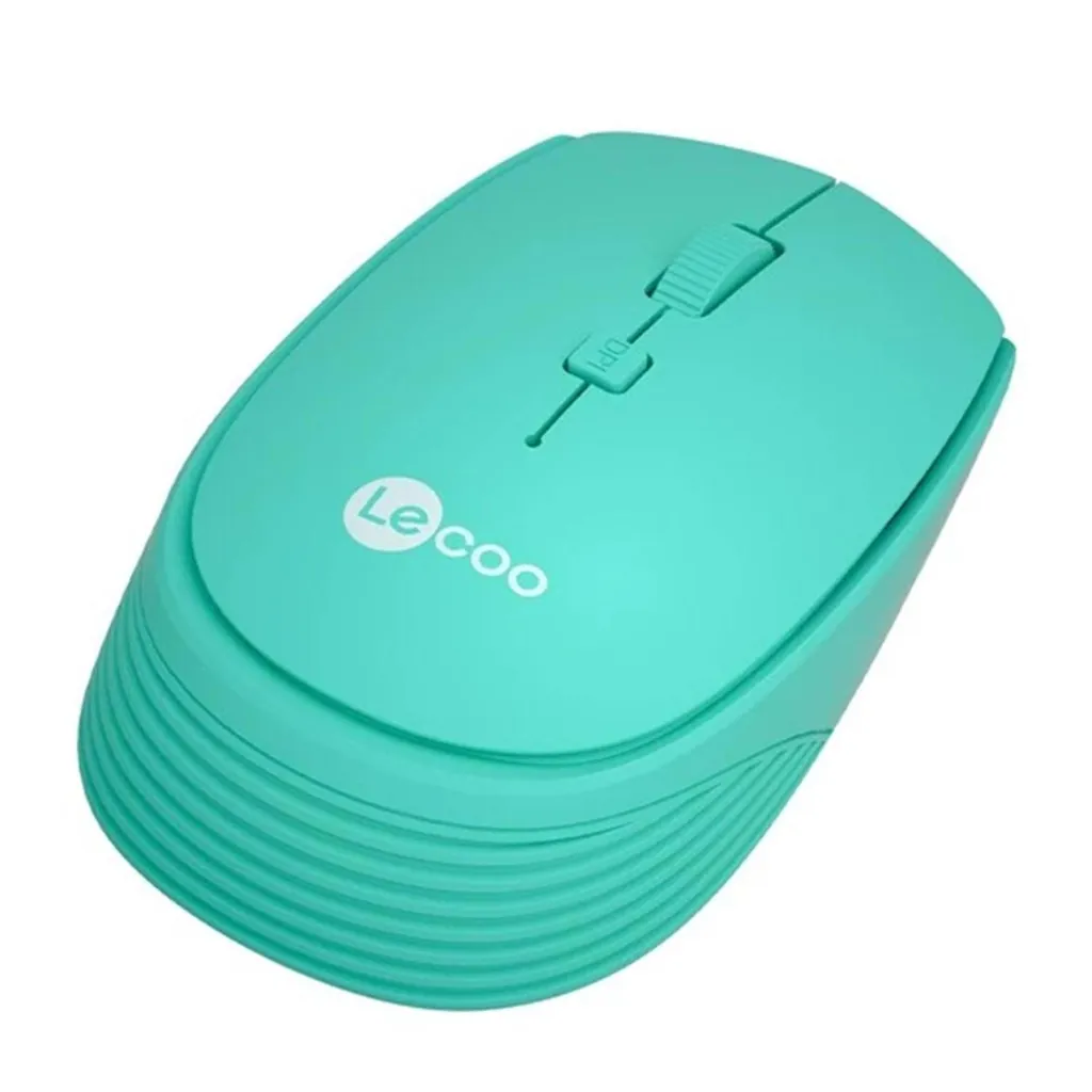 LECOO WS202 WİRELESS MOUSE TURKUAZ