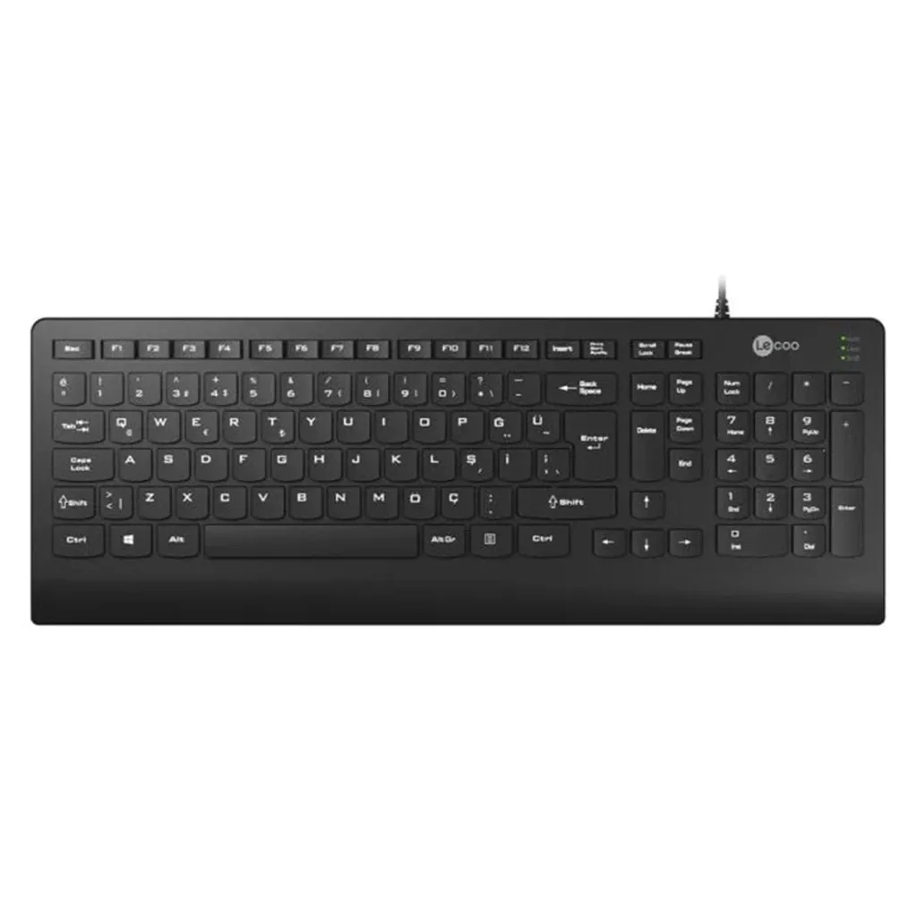 LECOO KB103 KABLOLU Q KLAVYE SİYAH 3