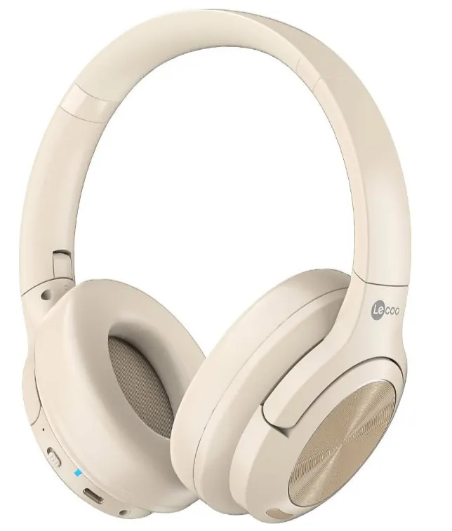 LECOO ES208 MİKROFONLU BLUETOOTH KULAKLIK KREM RENGİ 2