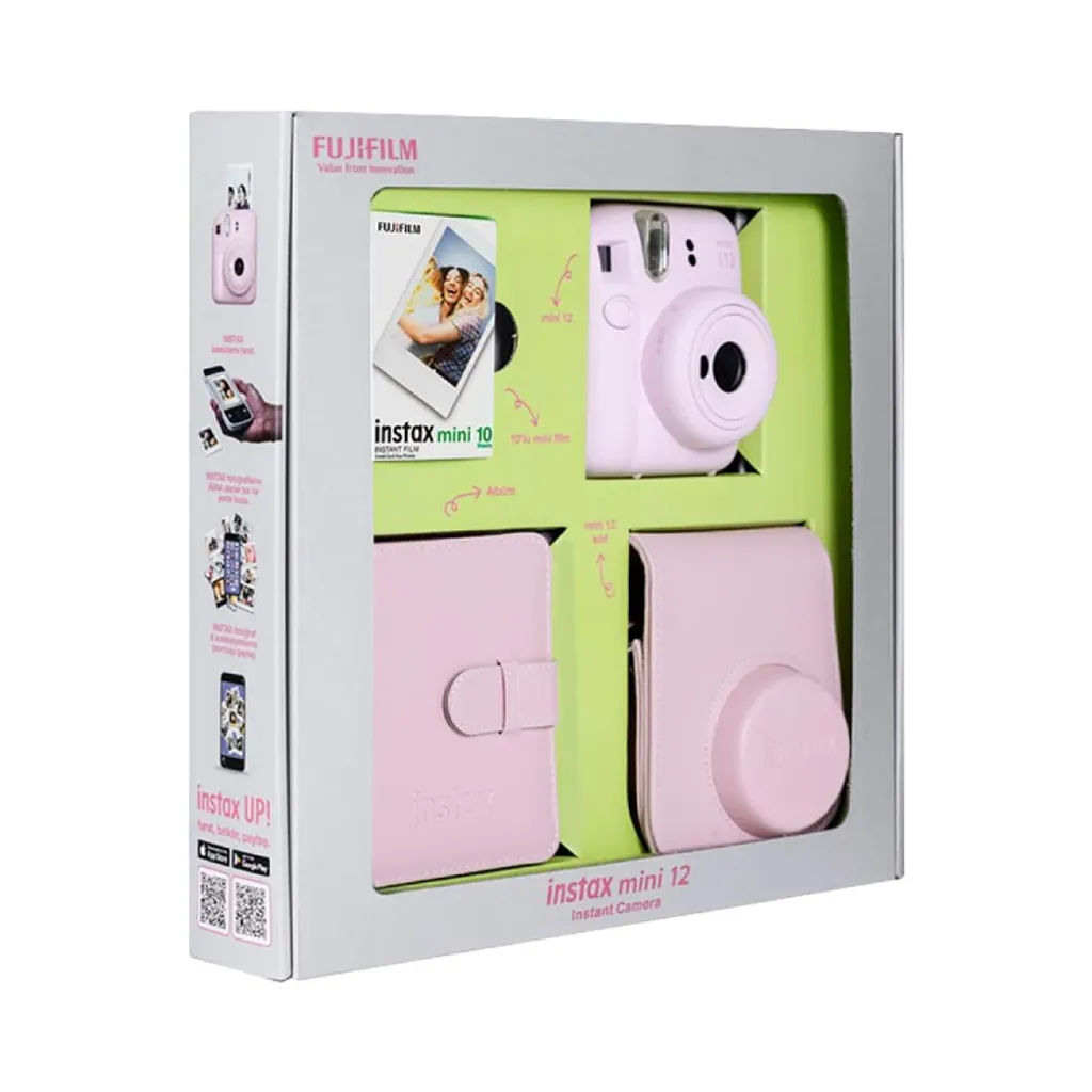 FUJİFİLM İNSTAX MİNİ 12 PİNK BUNDLE 2