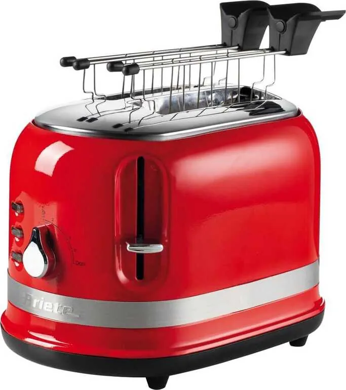 ARİETE MODERNA EKMEK KIZARTMA MAKİNESİ 0149 KIRMIZI RENK