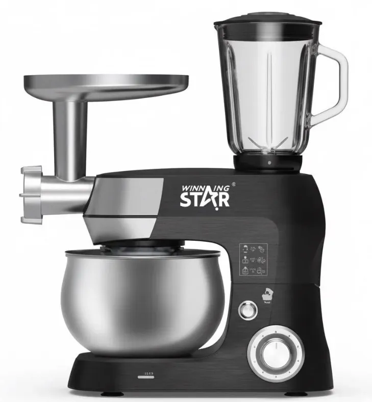 WİNNİNG STAR ÇOK AMAÇLI HAMUR YOĞURMA/BLENDER/KIYMA MAKİNESİ STAND MİXER ST-5305 2