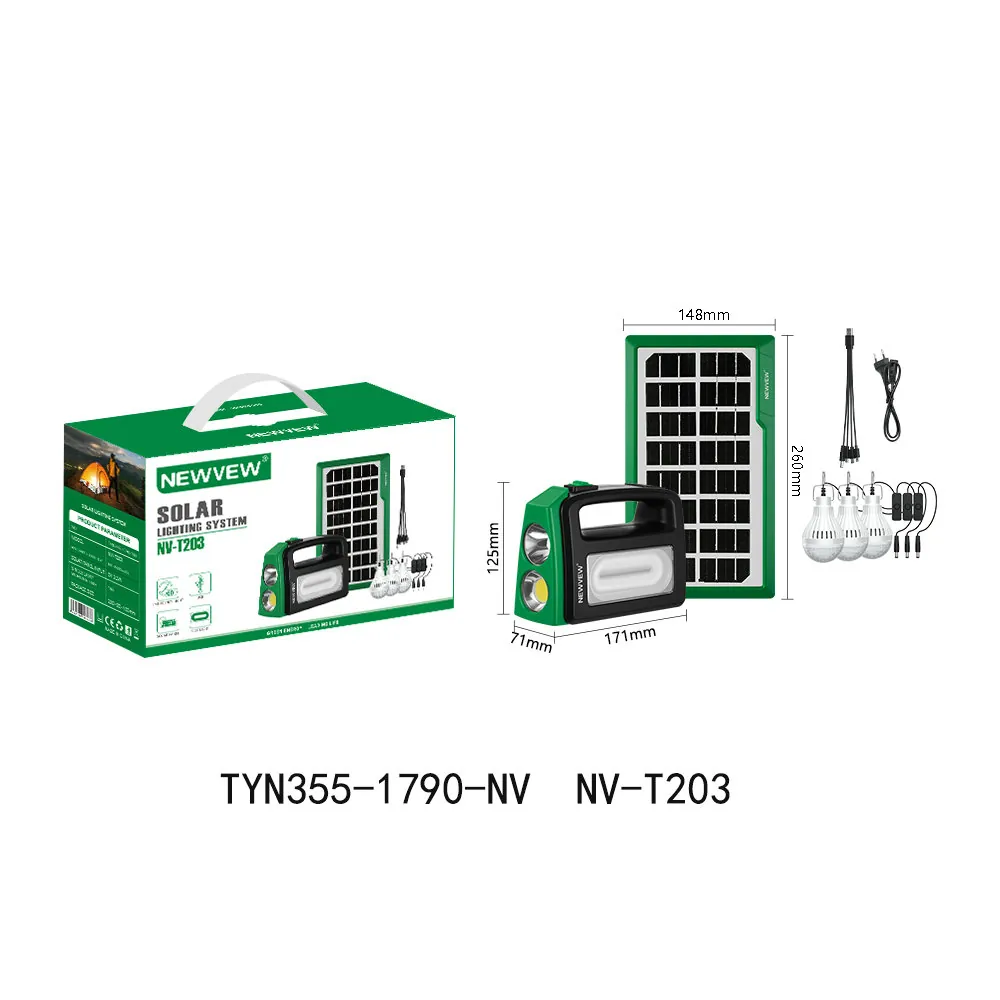 NEWVEW NV-T203 SOLAR ENERJİLİ IŞIKLANDIRMA SİSTEMİ