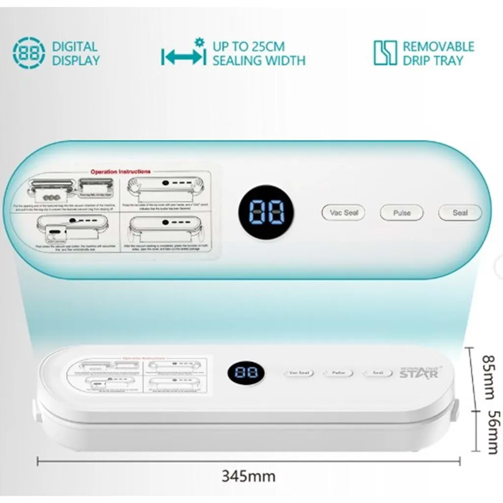 WİNNİNG STAR VAKUM PAKETLEME CİHAZI ST-6300 80W