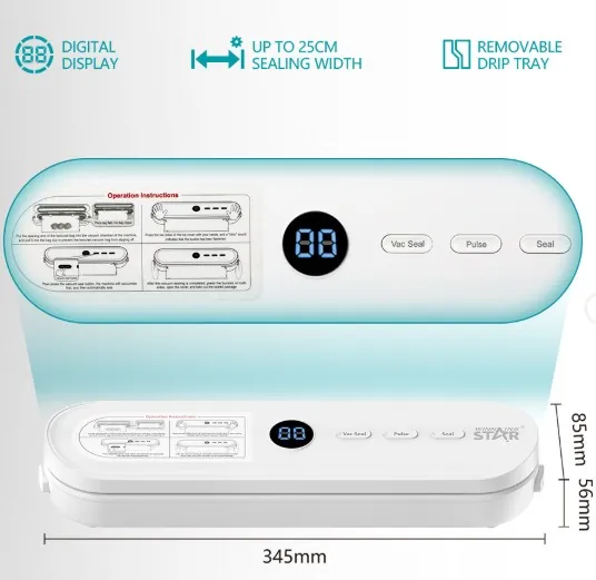 WİNNİNG STAR VAKUM PAKETLEME CİHAZI ST-6300 80W 3