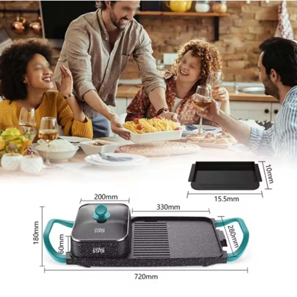 WİNNİNG STAR ST-9814 2in1 HOT POT WİTH GRİLL 3