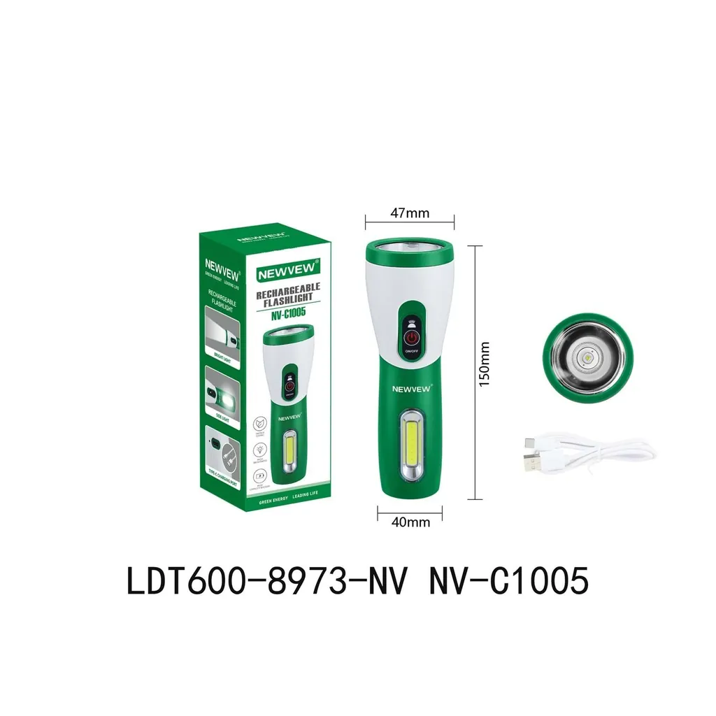 NEWVEW ŞARJ EDİLEBİLİR EL FENERİ NV-C1005 2