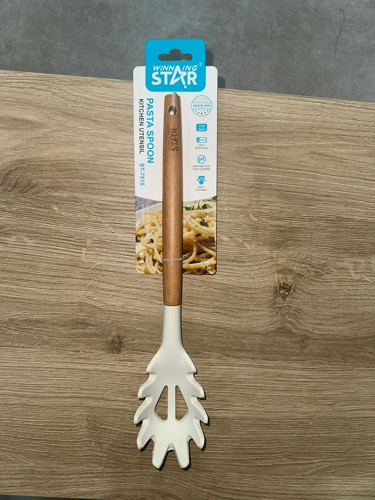 WİNNİNG STAR ST-7515 MAKARNA SERVİS KAŞIĞI BEYAZ 2