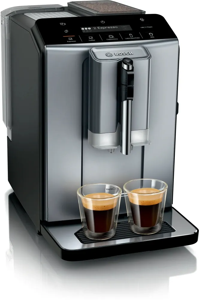 BOSCH Series 2 Tam otomatik kahve makinesi VeroCafe Diamond titanyum metalik - TIE20504
