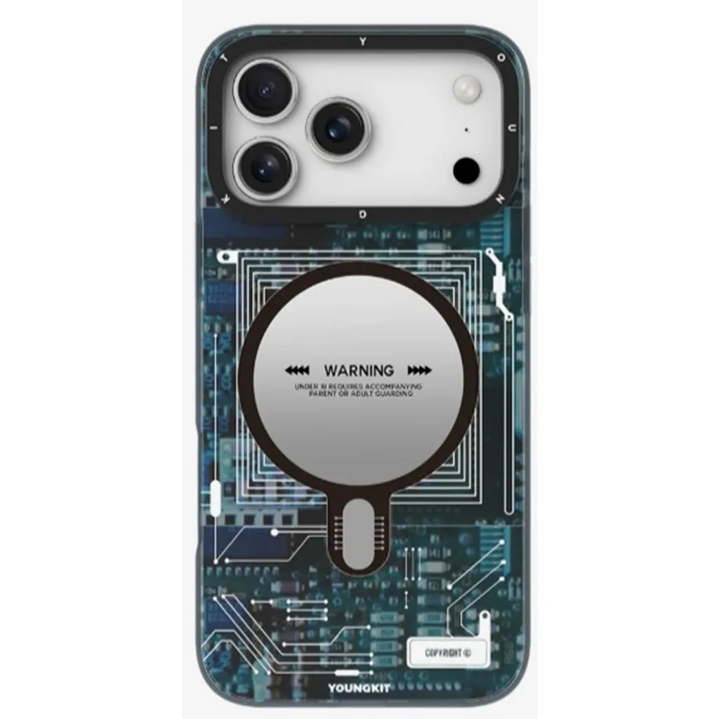 YOUNGKİT TEKNOLOJİ KILIF İPHONE 17 PRO MAX MAVİ/YEŞİL