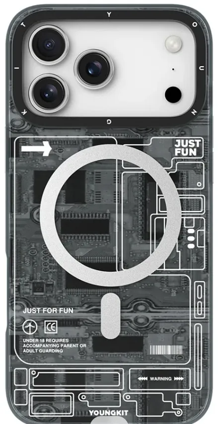 YOUNGKİT TEKNOLOJİ KILIF İPHONE 17 PRO MAX GRİ