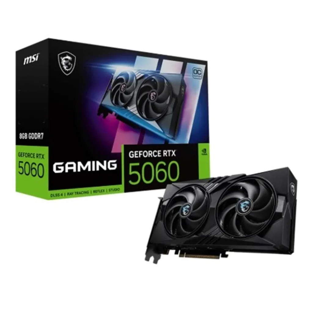 MSİ GEFORCE RTX 5060 8G GAMİNG 128BİT DX12 DLSS 4 OYUNCU EKRAN KARTI