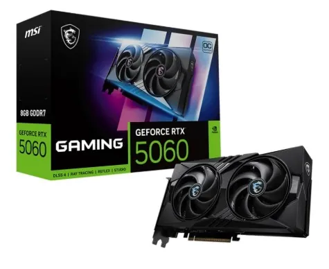 MSİ GEFORCE RTX 5060 8G GAMİNG 128BİT DX12 DLSS 4 OYUNCU EKRAN KARTI 3