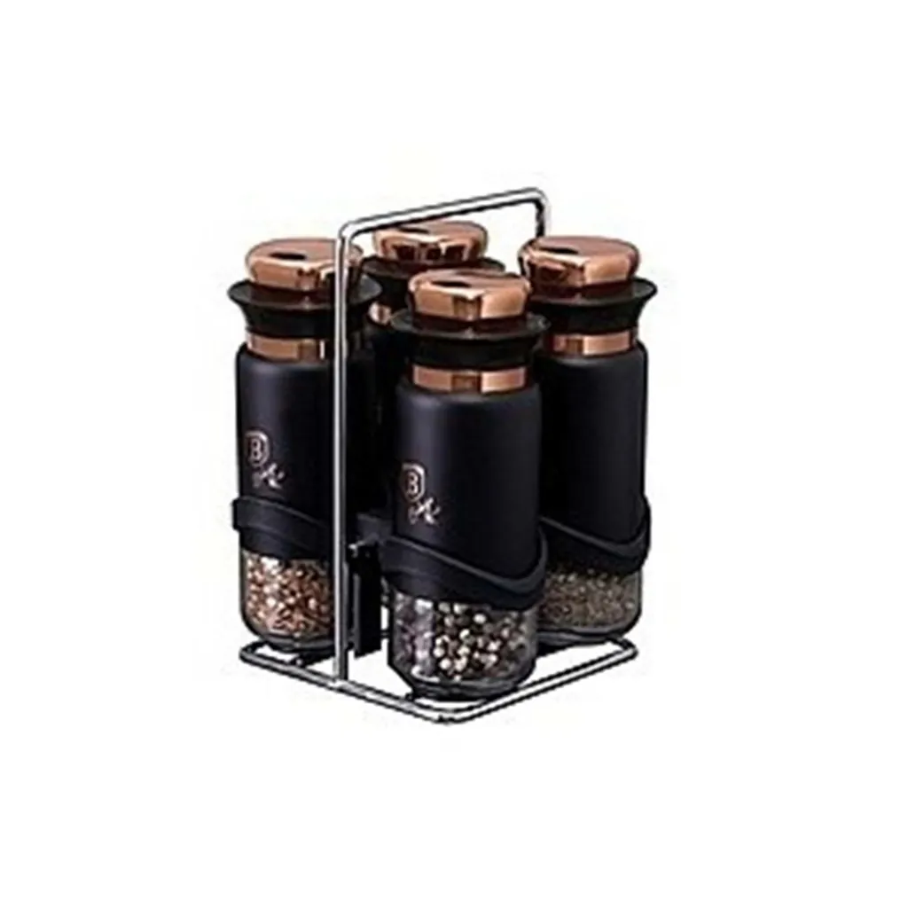BERLİNGERHAUS BH-1999 BAHARAT KAVANOZU 5 PARÇA BLACK ROSE 2