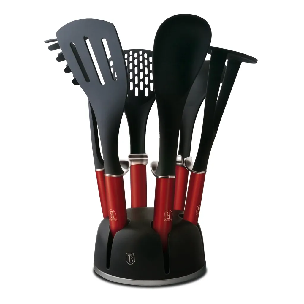 BERLİNGERHAUS BH-6241N STANDLI MUTFAK ALETLERİ 7 PARÇA BORDO 2