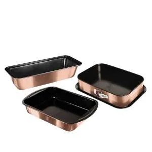 BERLİNGERHAUS BH-7633 KEK KALIBI SETİ 3 PARÇA ROSE GOLD 2