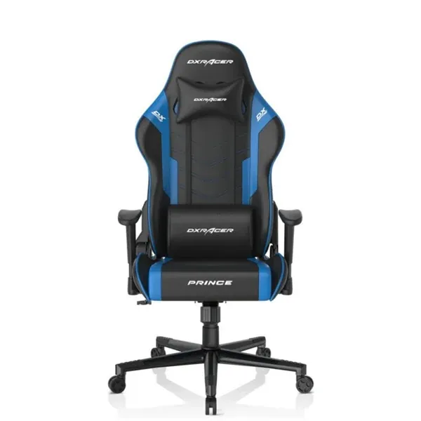 DXRACER P132 PRİNCE SERİ YUMUŞAK YÜZEYLİ 130KG OYUNCU KOLTUĞU SİYAH/MAVİ 2