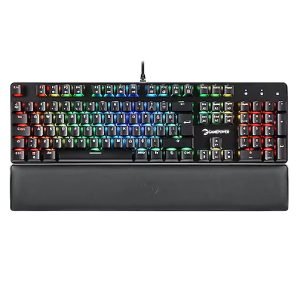 GAMEPOWER OGRE RGB USB MEKANİK GAMİNG KLAVYE RED SWİTCH SİYAH