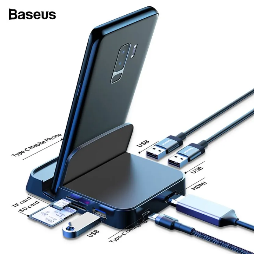 BASEUS MATE DOCKİNG USB-C HUB DESKTOP DEX STATİON CAHUB-AT01
