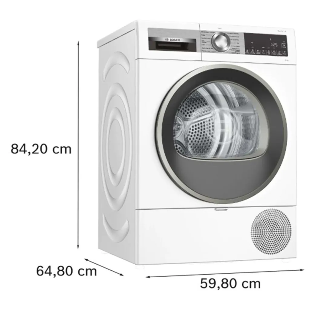 BOSCH WQG25201TR E ENERJİ SINIFI 10KG ISI POMPALI KURUTMA MAKİNESİ BEYAZ 2