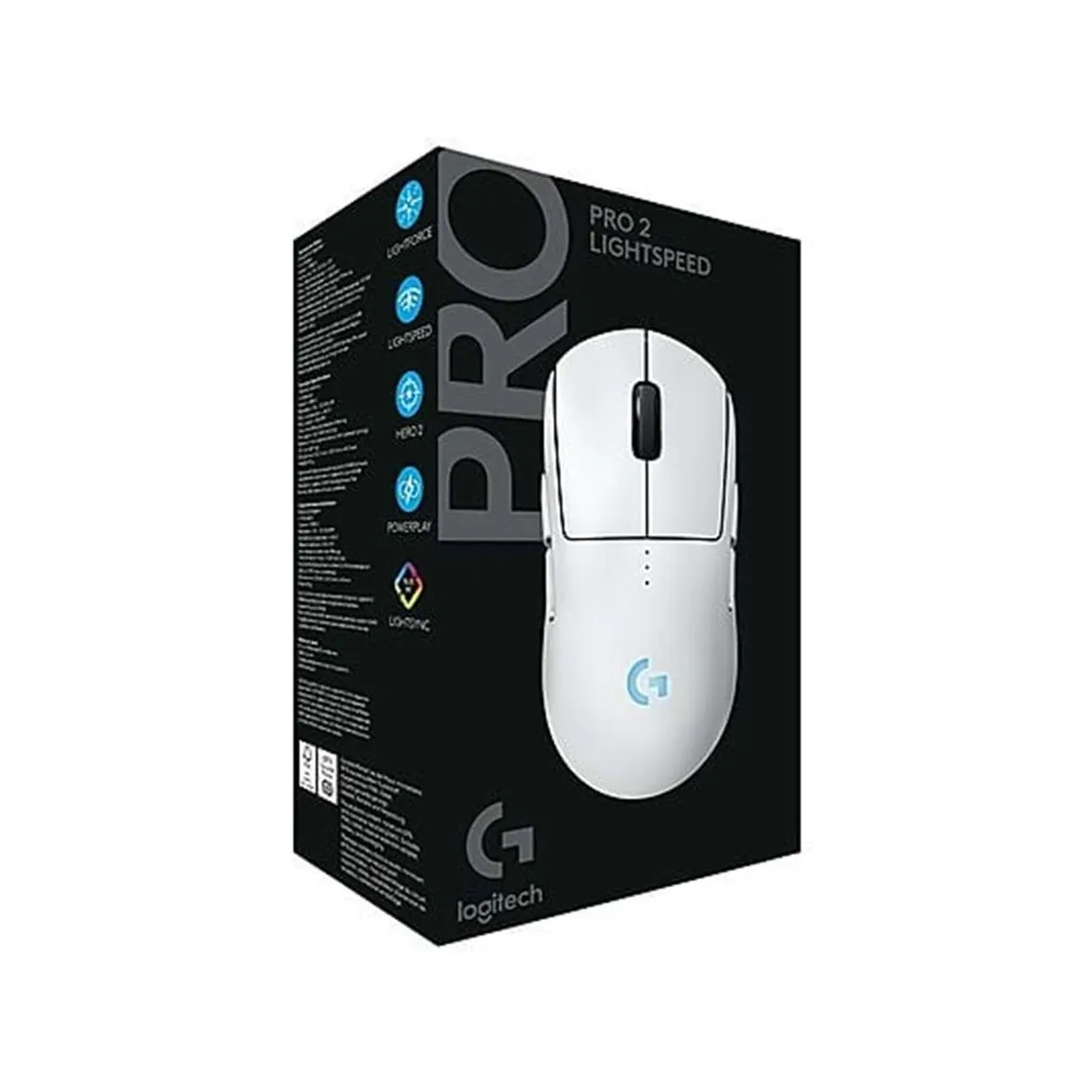 LOGİTECH PRO 2 LİGHTSPEED HERO 2 32K DPI GAMİNG MOUSE BEYAZ 3