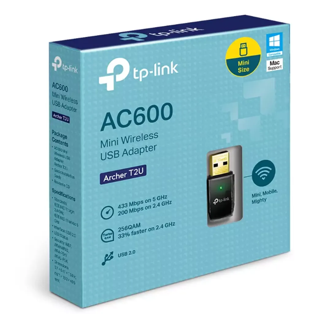 TP-LİNK ARCHER AC600 T2U MİNİ WİRELESS USB ADAPTER