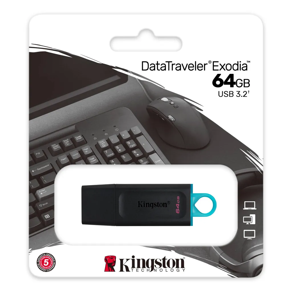 KİNGSTON DTX 64GB GEN1 3.2 USB BELLEK 3