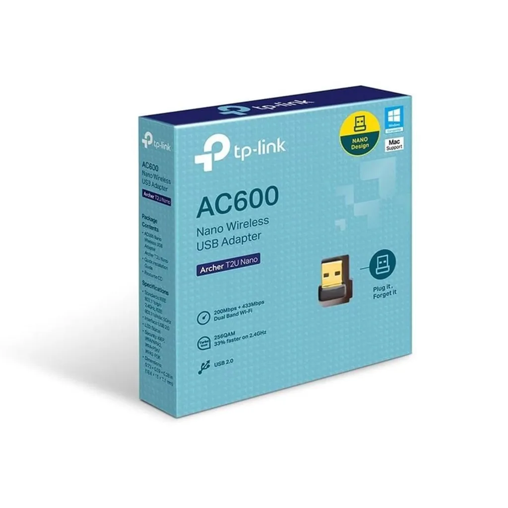 TP-LİNK ARCHER T2U NANO AC600 NANO WİRELESS USB ADAPTER 3