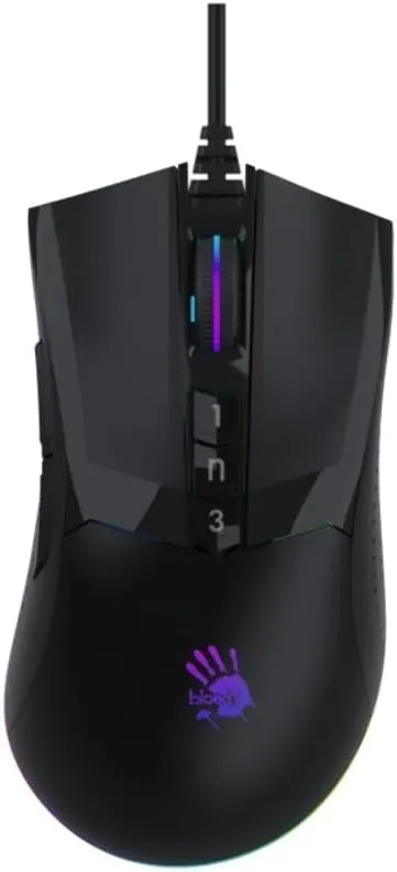 BLOODY W90 MAX 10K CPİ OPTİK RGB GAMİNG MOUSE SİYAH 2