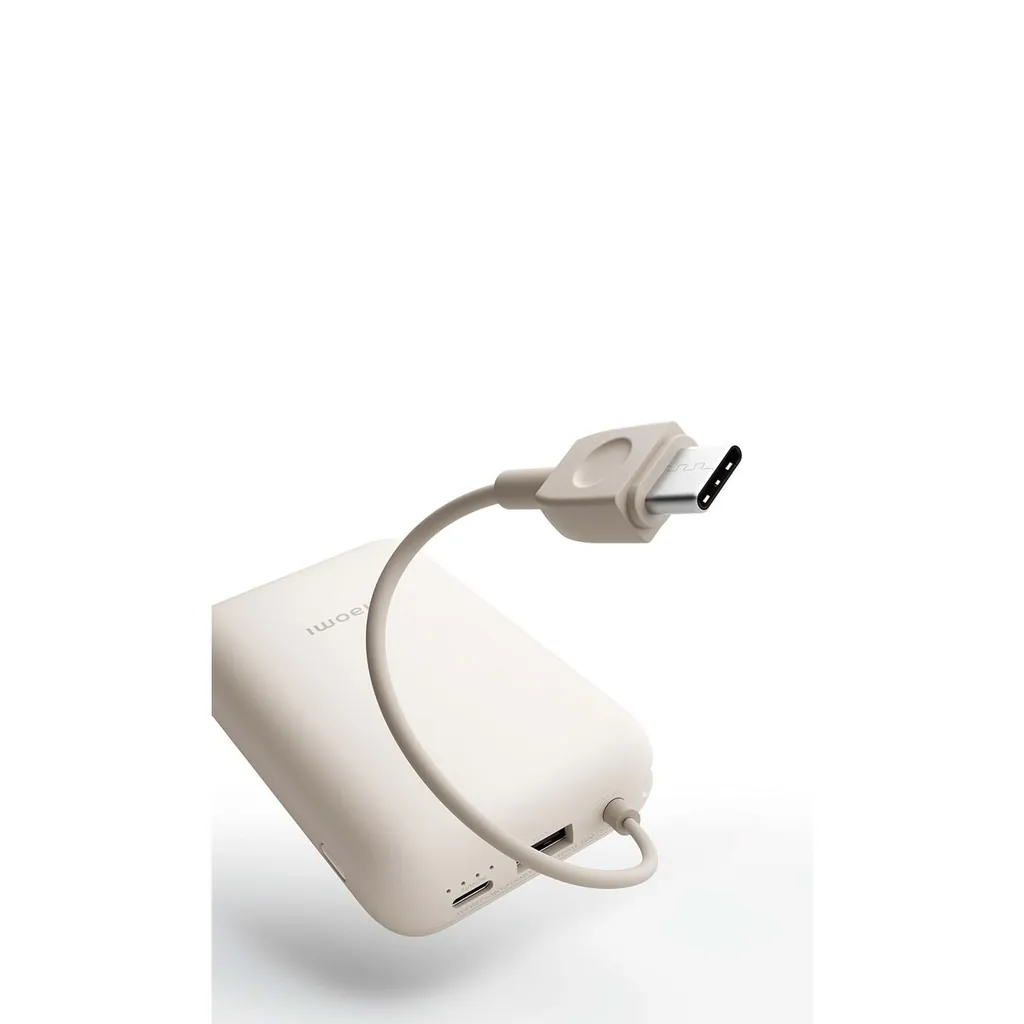 XİAOMİ POWER BANK 10000MAH DAHİLİ KABLOLU BEJ GL 58477 3