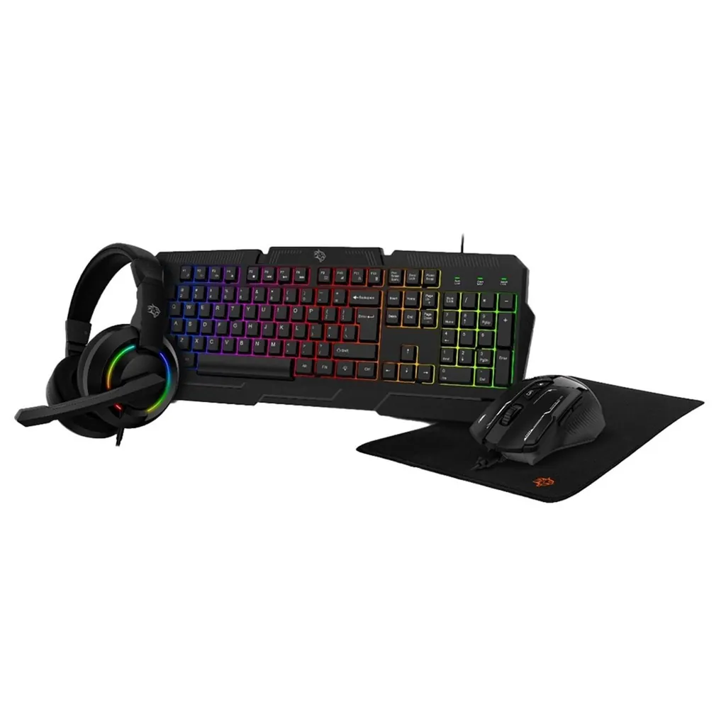 PORODO GAMİNG 4’Ü 1 ARADA SET (KLAVYE, KULAKLIK, MOUSE VE MOUSE PAD) - SİYAH PDX221 2