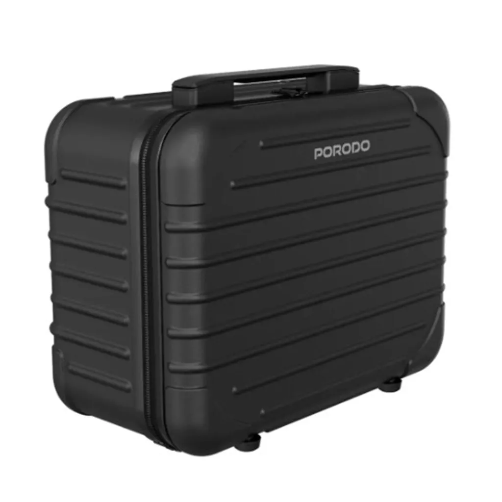 PORODO LED IŞIKLI AYNALI MAKYAJ ÇANTASI (ABS+PC) - SİYAH PDLFST182BK 3