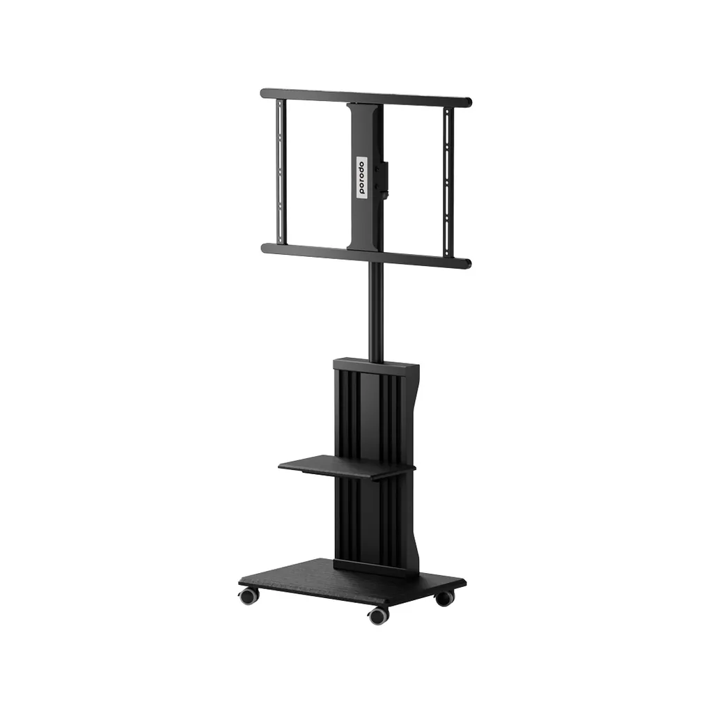 PORODO 32”-75” TEKERLEKLİ TV STANDI - SİYAH PD-TVFSW-BK 2