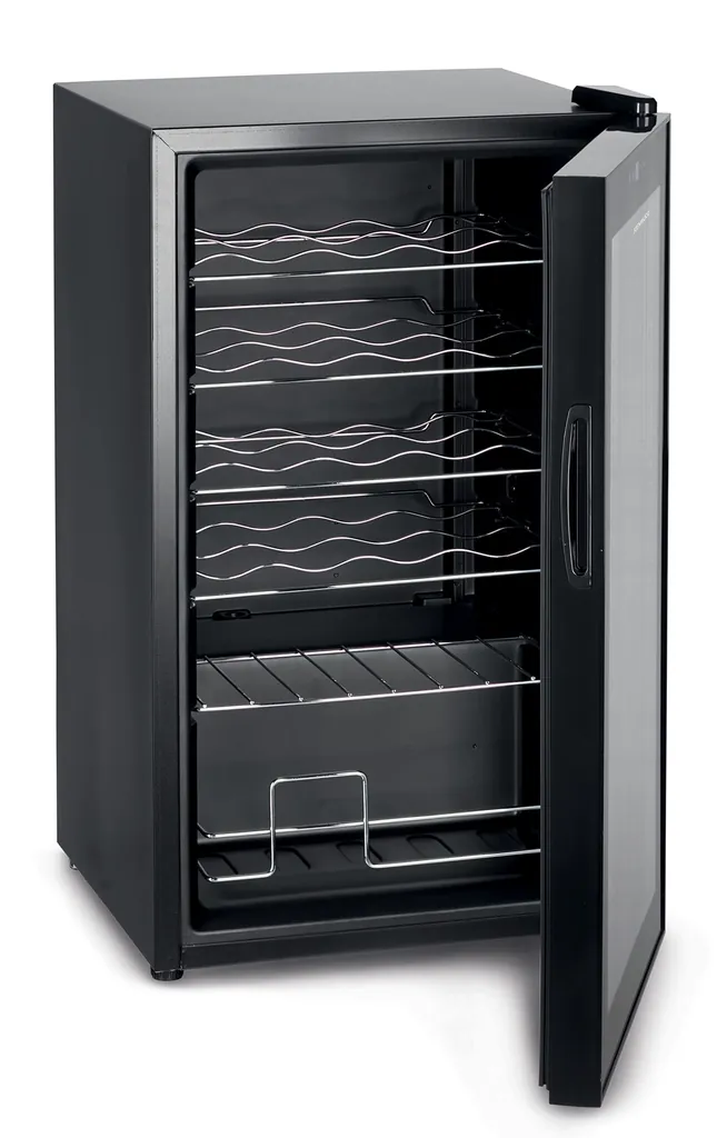 KENWOOD 24 ŞİŞE ŞARAP BUZLUĞU ÇİFT CAM KAPILI MAVİ IŞIKLI AKILLI SICAKLIK KONTROLLÜ SİYAH BCM24.000BK 2