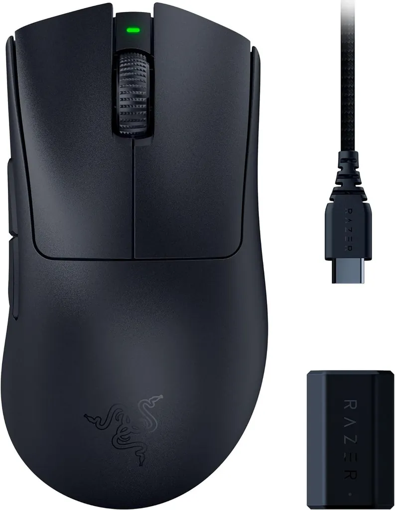 RAZER DEATHADDER V3 PRO RZ01-046330300 KABLOSUZ SİYAH MOUSE 4
