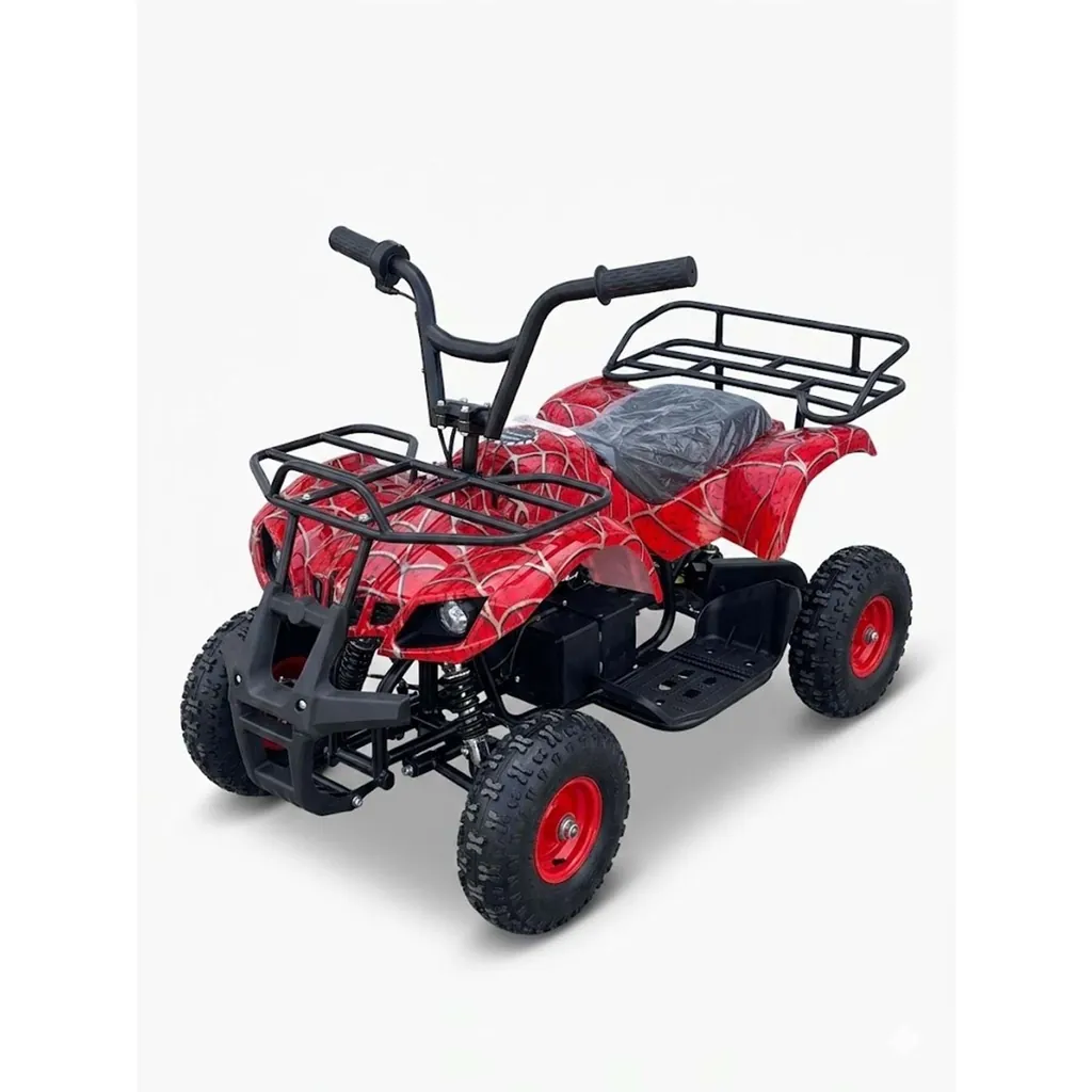 DEMİR ARKALIKLI 24V ATV MOTOR KIRMIZI 2