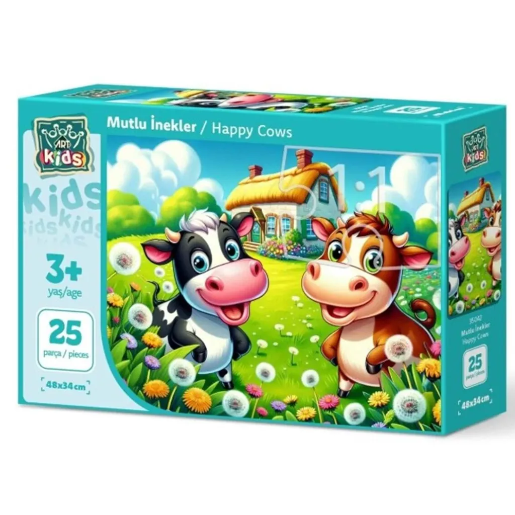 ART MUTLU İNEKLER PUZZLE 25 PARÇA 2