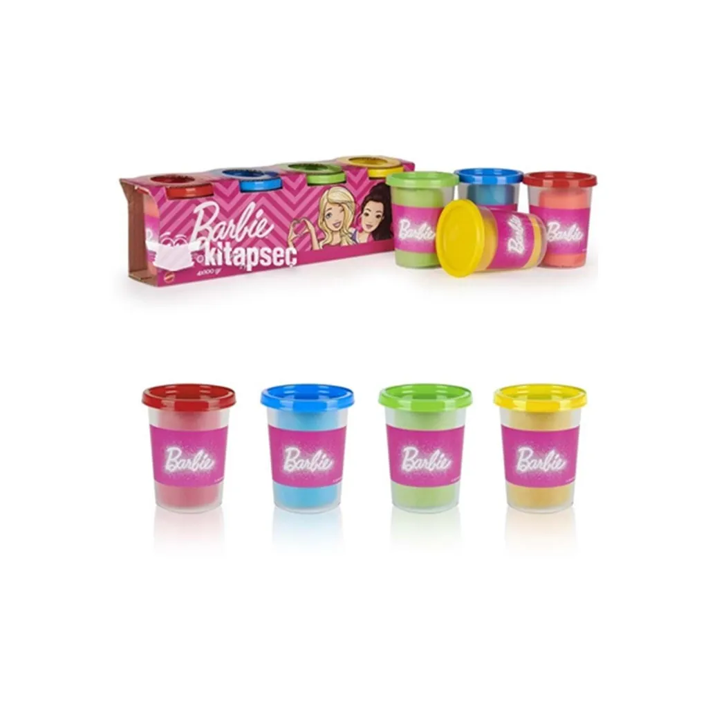 BARBİE OYUN HAMURU 4LÜ PAKET 400GR 2