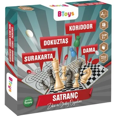 BTOYS 5 İN 1 MASA OYUNLARI SET