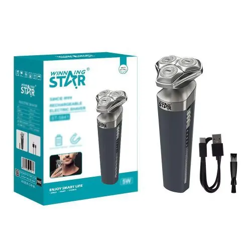 Winning Star ST-5841 Şarjlı Mini Tıraş Makinesi | IPX6 Su Geçirmez, Taşınabilir Elektrikli Sakal Tıraş Makinesi (DC 5V) 3