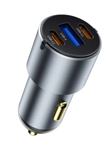 CC032 NANO PRO SERİSİ DUAL TYPE-C + USB-A 60W ARAÇ ŞARJI