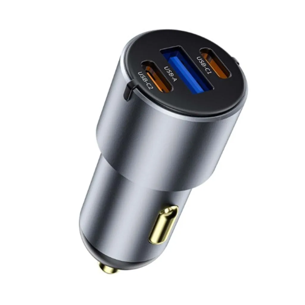 CC032 NANO PRO SERİSİ DUAL TYPE-C + USB-A 60W ARAÇ ŞARJI 3