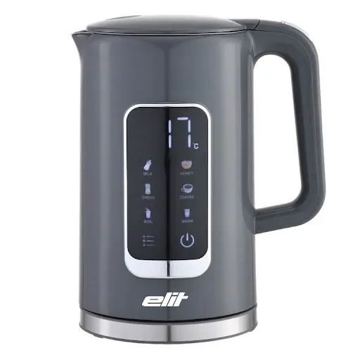 ELİT COOLTOUCH 1.7 L DOKUNMATİK EKRANLI SU ISITICI GRİ 2200W 5 KADEMELİ