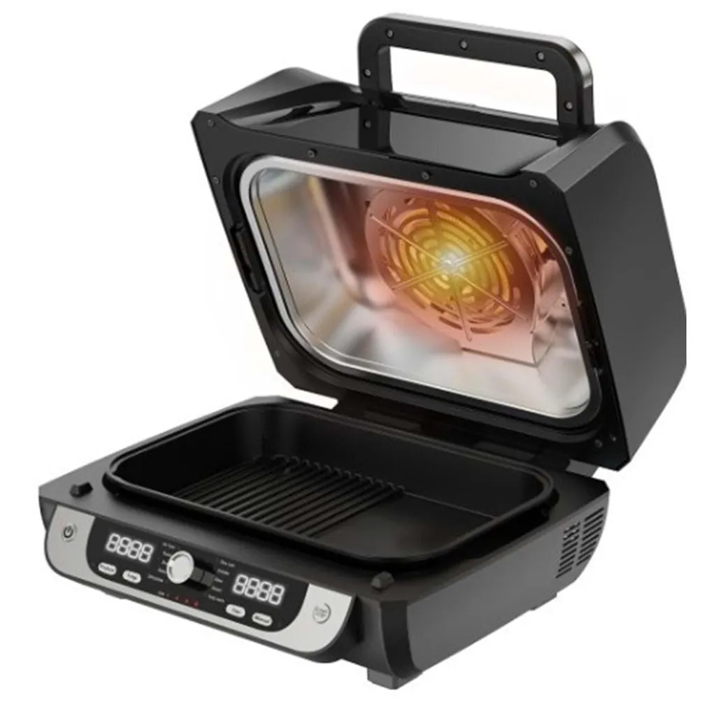 ELİT GRILLFRY360 PRO 6 L 1750W DİJİTAL AIRFRYER IZGARA 12 PROGRAMLI SİYAH 2