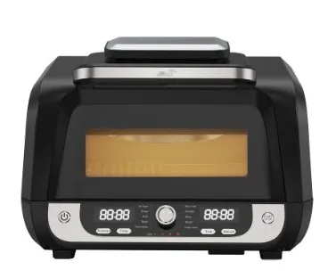 ELİT GRILLFRY360 PRO 6 L 1750W DİJİTAL AIRFRYER IZGARA 12 PROGRAMLI SİYAH 3