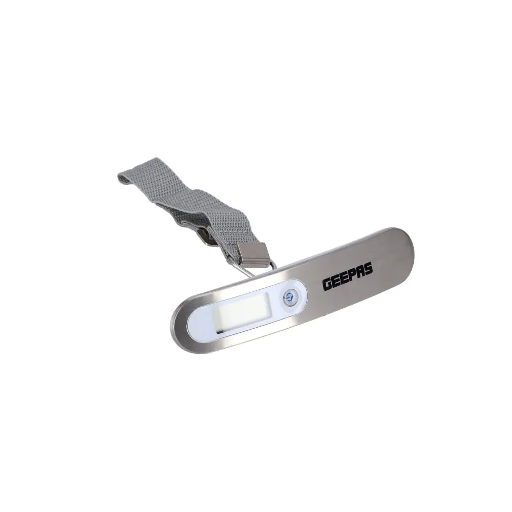 GEEPAS GLS4221 DİJİTAL VALİZ TARTISI - 50 KG KAPASİTELİ LCD EKRANLI HASSAS EL KANTARI - GRİ