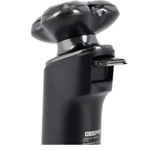GEEPAS GSR57501 ŞARJLI ERKEK TIRAŞ MAKİNESİ - DÖNER BAŞLIKLI ISLAK KURU KULLANIM - LED EKRANLI VE USB ŞARJLI - GRİ