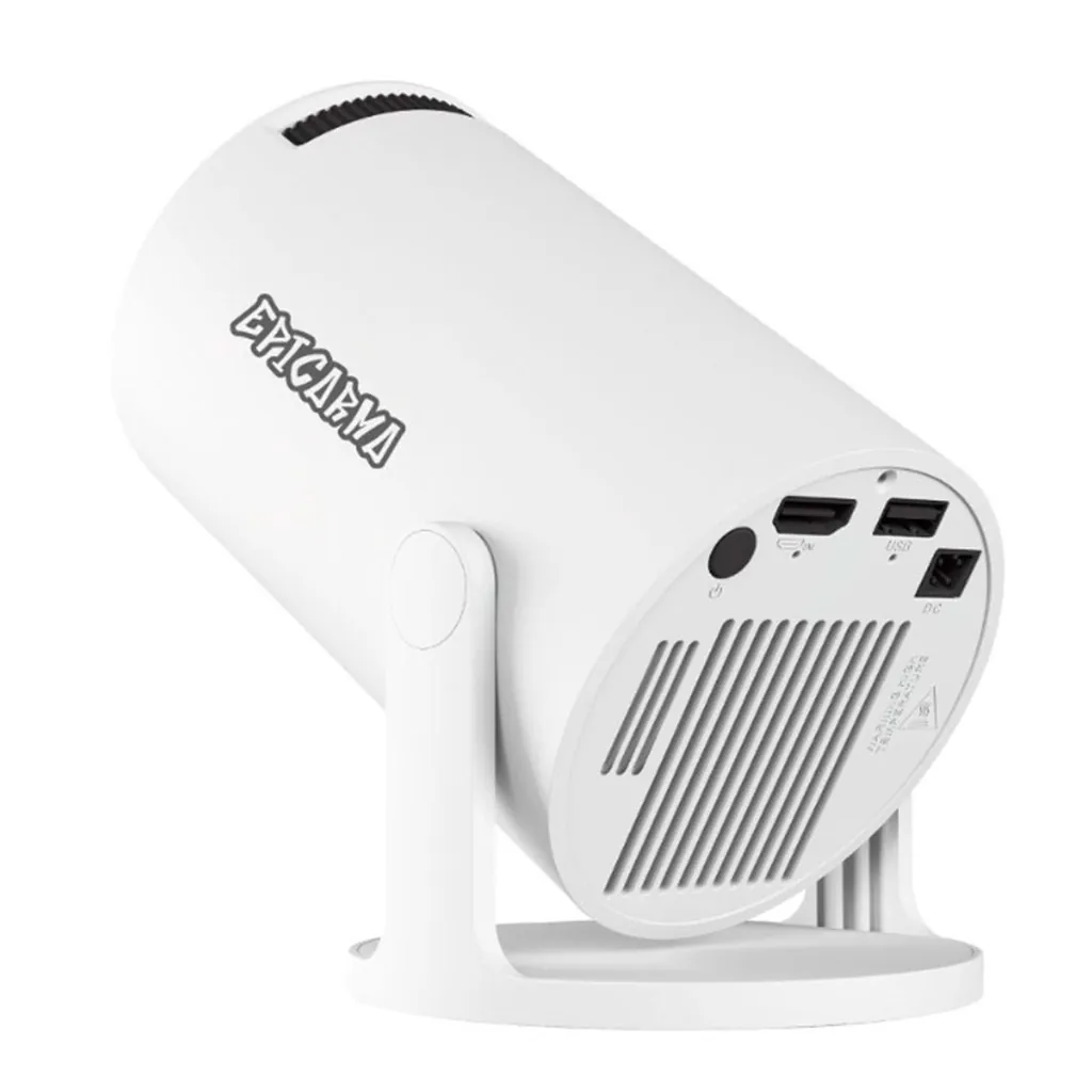 EPICARMA SMART MINI PROJECTOR ANDROID 14 İŞLETİM SİSTEMLİ 4K DESTEKLİ 180° DÖNEBİLEN TAŞINABİLİR SİNEMA PROJEKSİYON CİHAZI